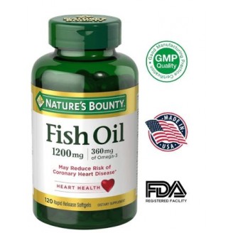Nature’s Bounty Fish Oil 1200mg–120 Softgels
